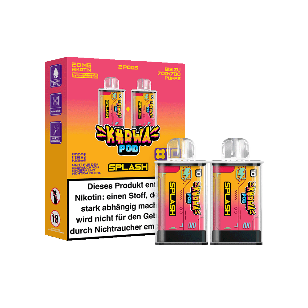 Kurwa Pod Prefilled Splash #10 2x2 ml Delta Online Kurwa Pod Prefilled Splash #10 2x2 ml Delta Online