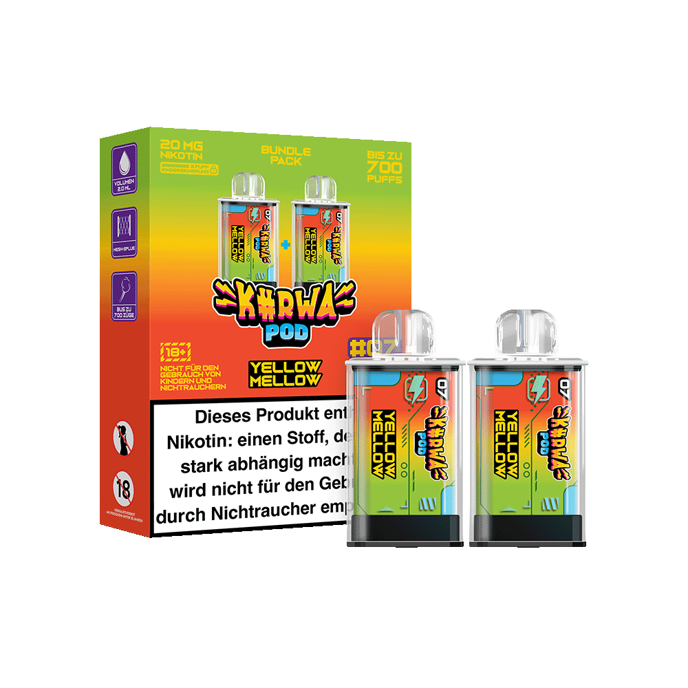 Kurwa Pod Prefilled Yellow Mellow #7 2x2 ml Delta Online Kurwa Pod Prefilled Yellow Mellow #7 2x2 ml Delta Online