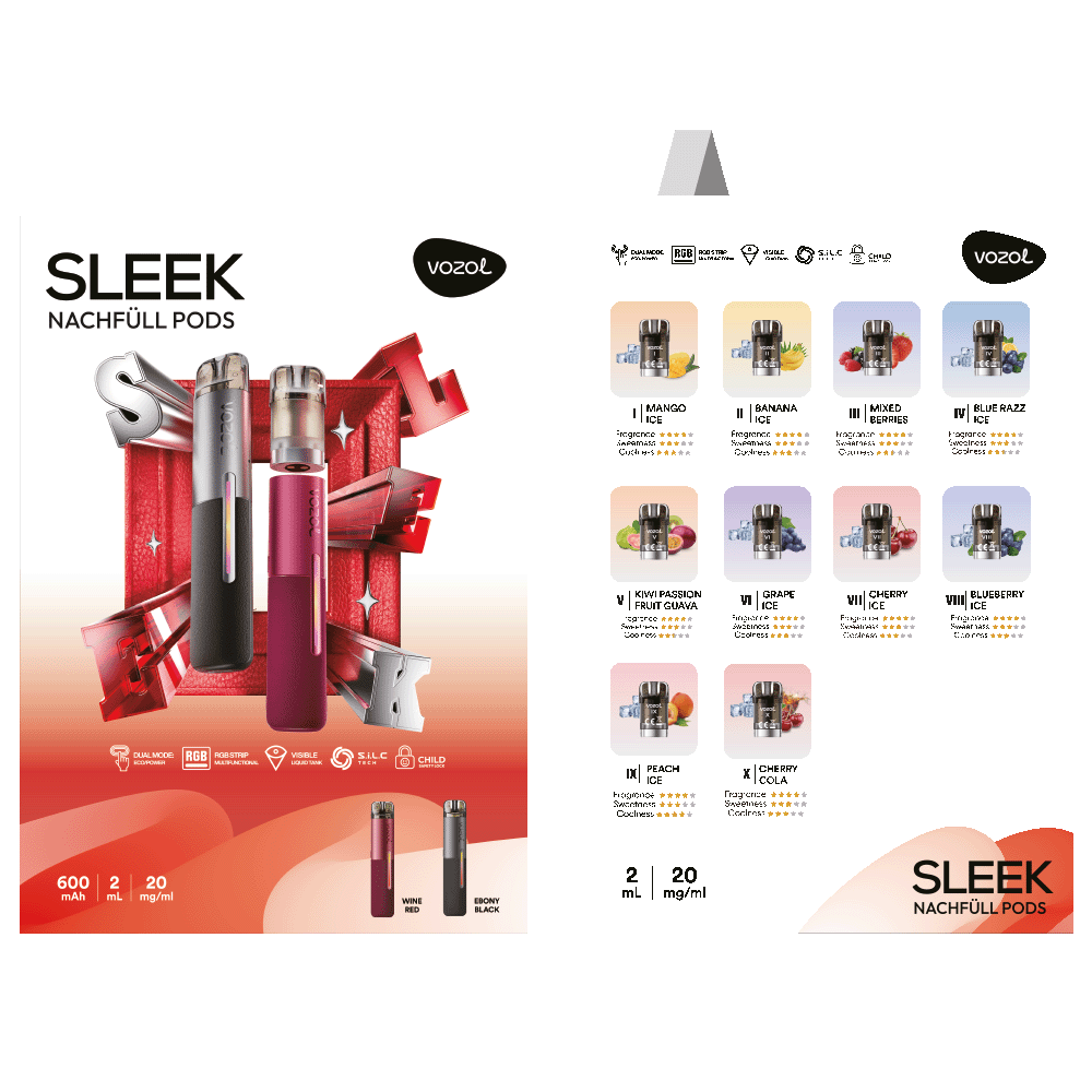 A4 Werbedisplay Vozol Sleek