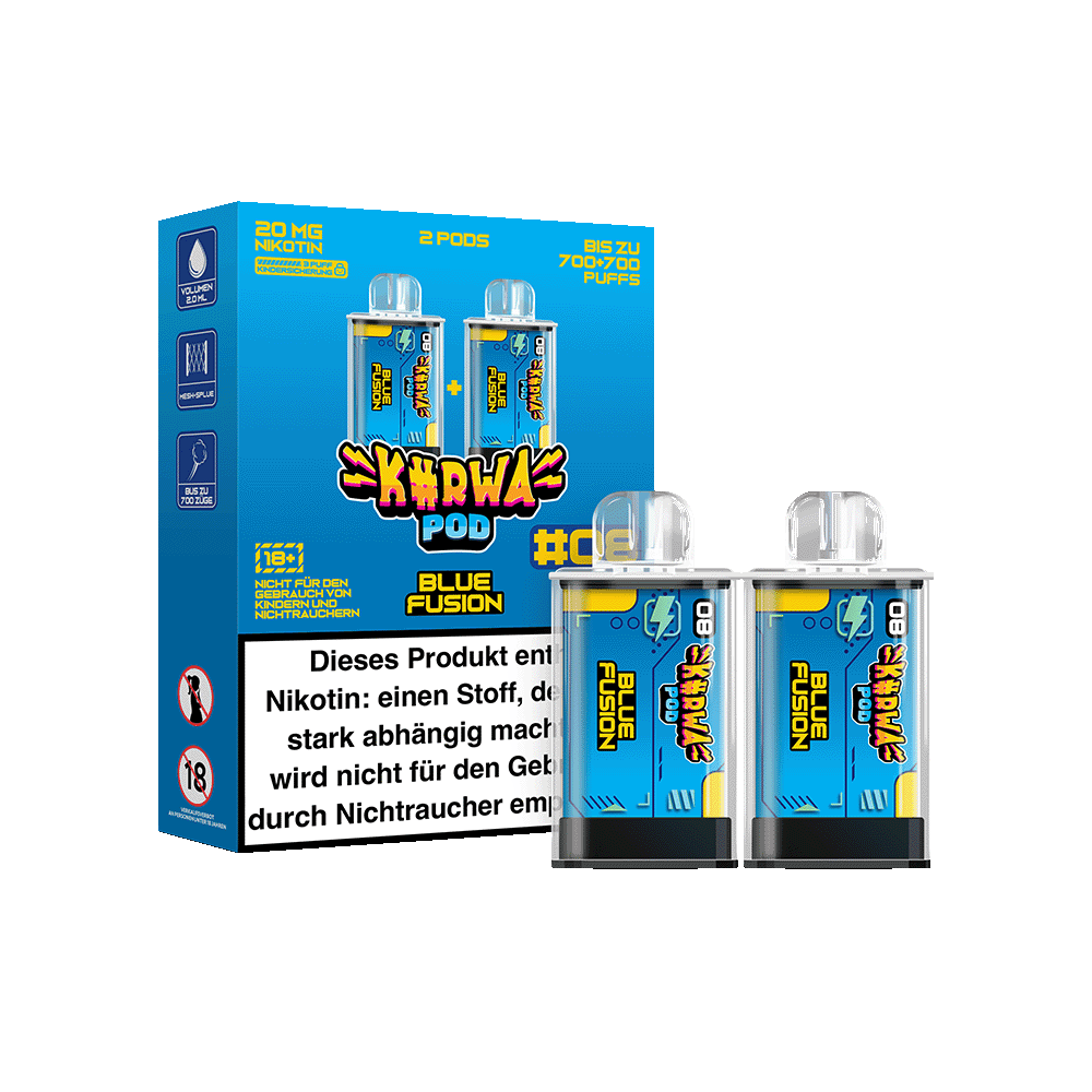 Kurwa Pod Prefilled Blue Fusion #8 2x2 ml