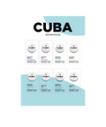 Flyer A4 Sortenübersicht Cuba Nicotine Pouches