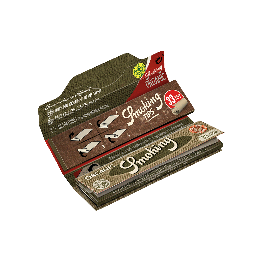 Smoking Organic Wuzelpapier King Size + Tips