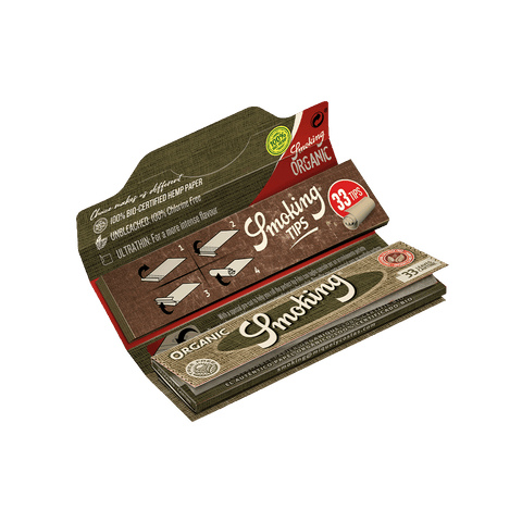 Smoking Organic Wuzelpapier King Size + Tips