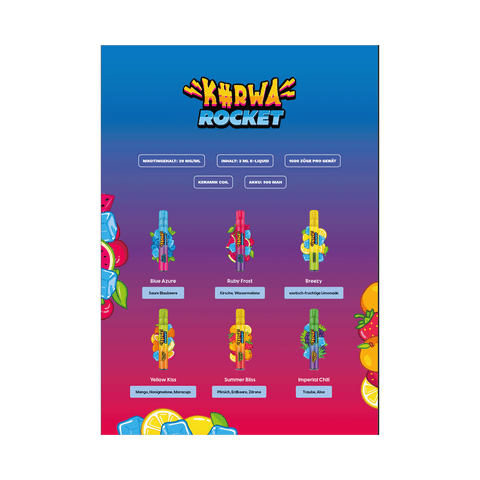 Flyer A4 Sortenübersicht Kurwa Rocket