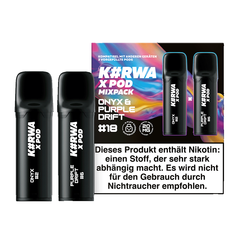 Kurwa X Pod #18 Mixpack Onyx & Purple Drift