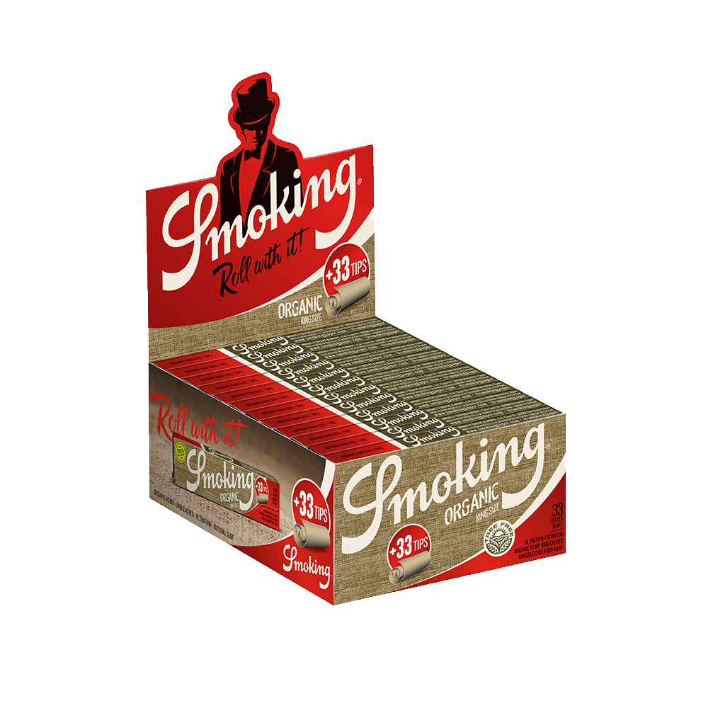 Smoking Organic Wuzelpapier King Size + Tips