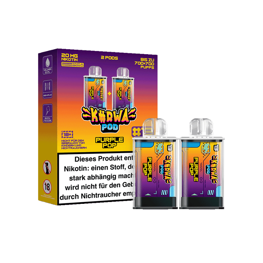 Kurwa Pod Prefilled Purple Pop #13 2x2 ml – Delta Online