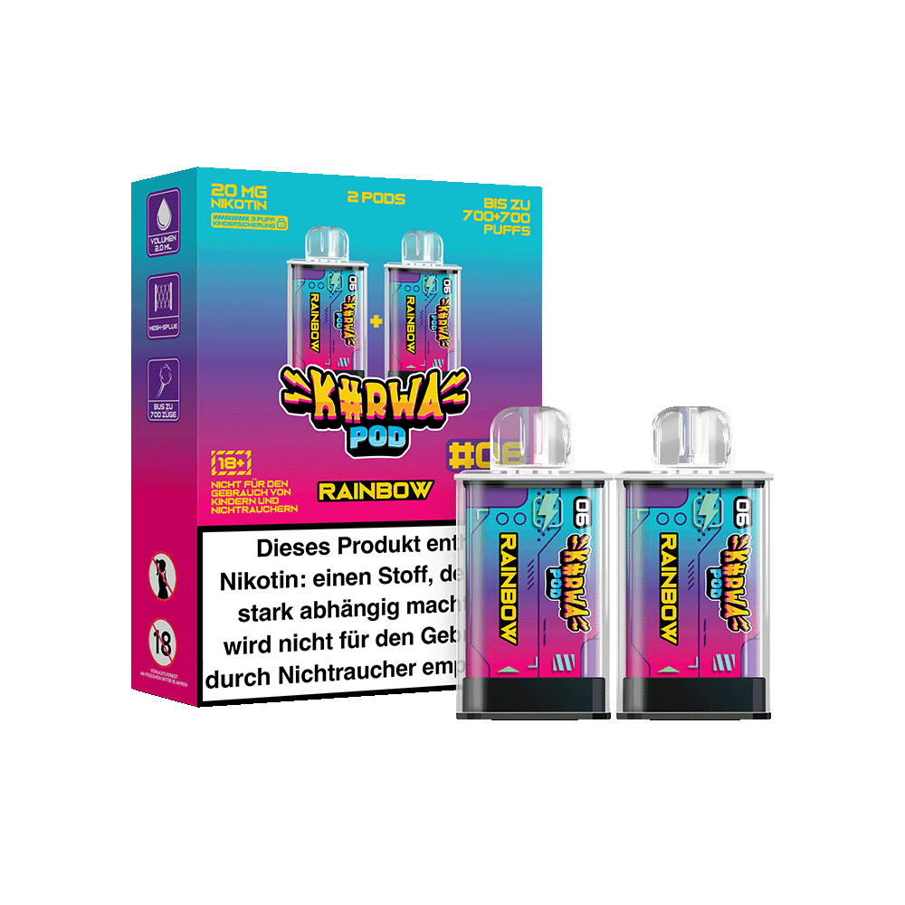 Kurwa Pod Prefilled Rainbow #6 2x2 ml